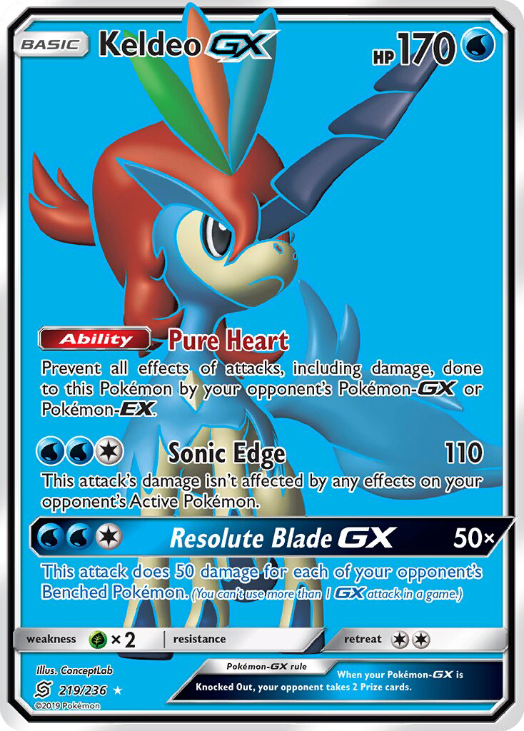 Keldeo GX - Pokémon TCG Card