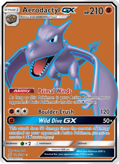 Aerodactyl GX - pokemon TCG Card