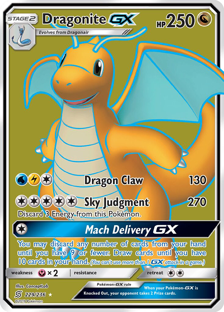 Dragonite GX - Pokémon TCG Card