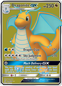 Dragonite GX - pokemon TCG Card