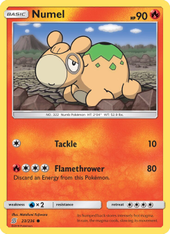 Numel - pokemon TCG Card