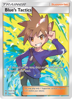 Blue’s Tactics - pokemon TCG Card