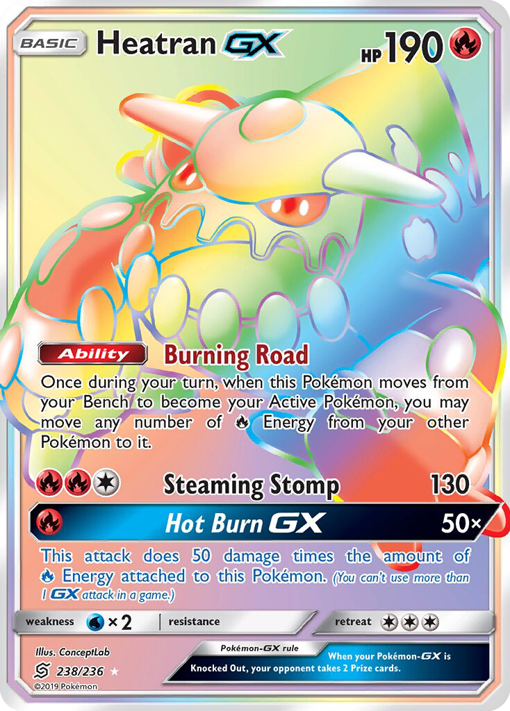 Heatran GX - Pokémon TCG Card