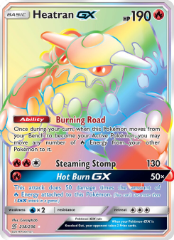 Heatran GX - pokemon TCG Card