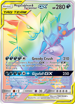 Mega Sableye & Tyranitar GX - pokemon TCG Card