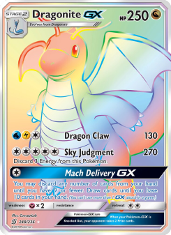 Dragonite GX - pokemon TCG Card