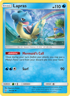 Lapras - pokemon TCG Card