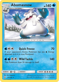 Abomasnow - pokemon TCG Card