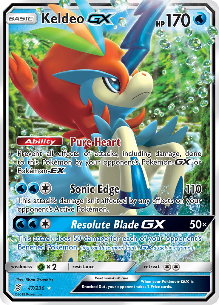 Keldeo GX - Pokémon TCG Card