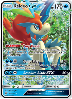 Keldeo GX - pokemon TCG Card
