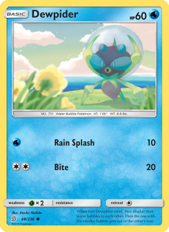 Dewpider - pokemon TCG Card