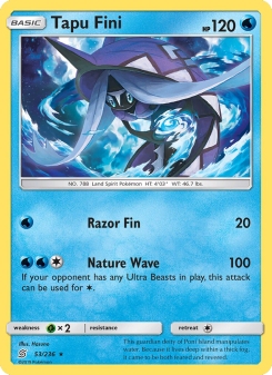 Tapu Fini - pokemon TCG Card