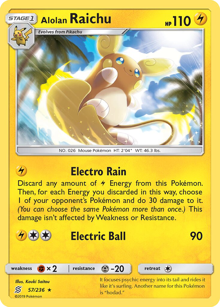 Alolan Raichu - Pokémon TCG Card