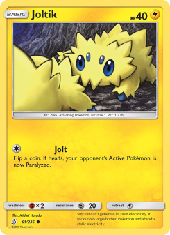 Joltik - pokemon TCG Card