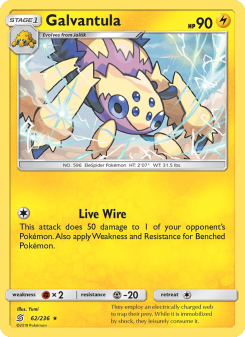 Galvantula - pokemon TCG Card