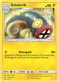 Eelektrik - pokemon TCG Card