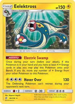 Eelektross - pokemon TCG Card
