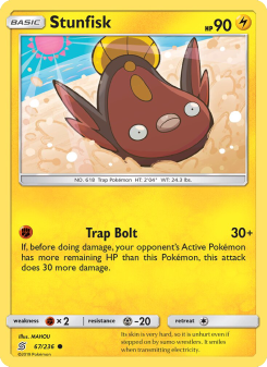 Stunfisk - pokemon TCG Card