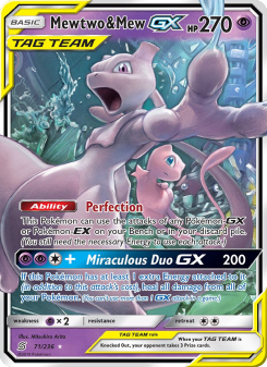 Mewtwo & Mew GX - pokemon TCG Card