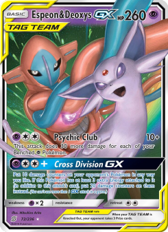 Espeon & Deoxys GX - pokemon TCG Card