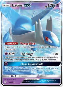 Latios GX - pokemon TCG Card