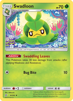 Swadloon - pokemon TCG Card