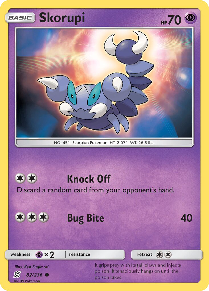 Skorupi - Pokémon TCG Card