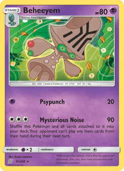 Beheeyem - pokemon TCG Card