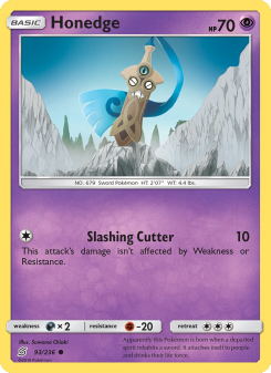 Honedge - pokemon TCG Card