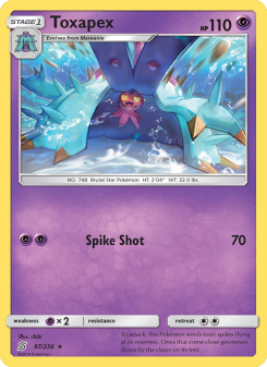 Toxapex - pokemon TCG Card