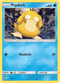 Psyduck - pokemon TCG Card