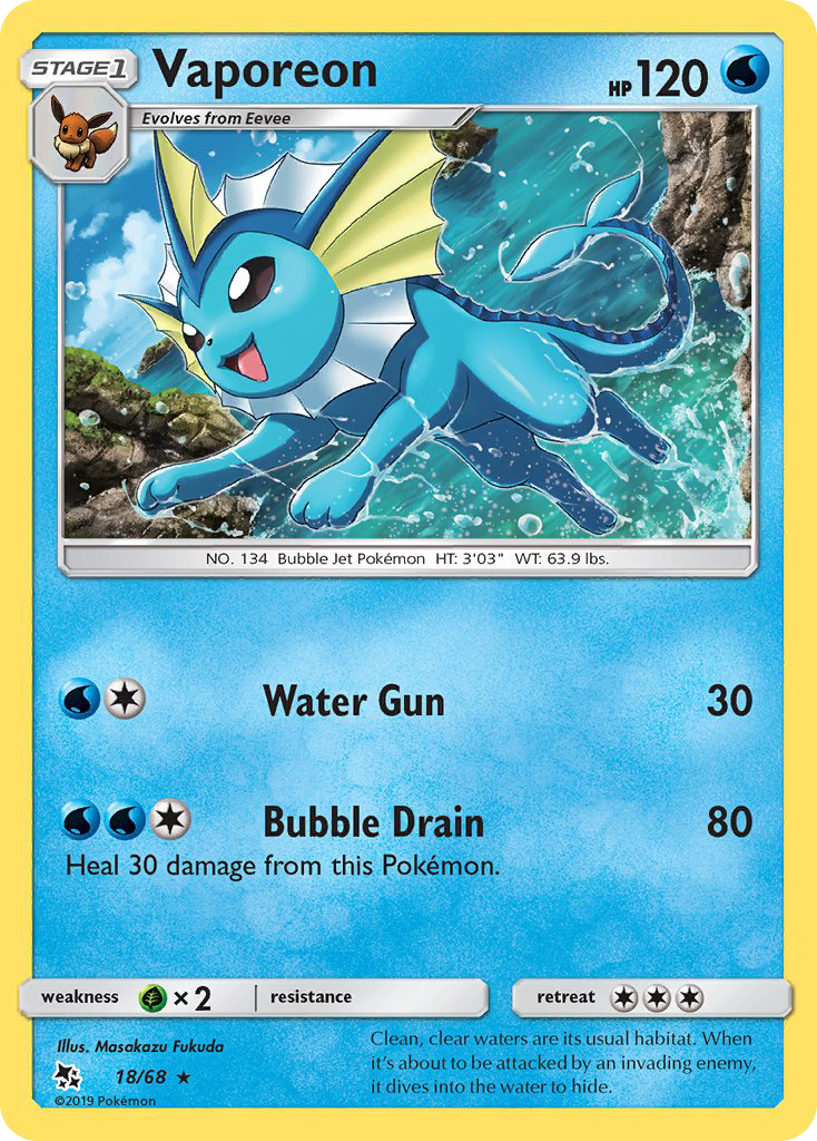 Vaporeon - Pokémon TCG Card