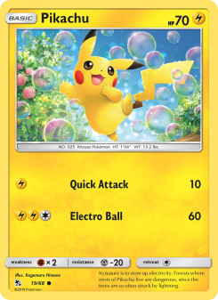 Pikachu - pokemon TCG Card
