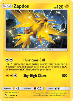 Zapdos - pokemon TCG Card