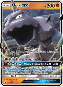 Onix GX - pokemon TCG Card