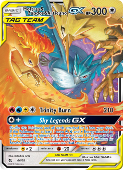Moltres & Zapdos & Articuno GX - pokemon TCG Card