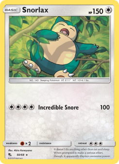 Snorlax - pokemon TCG Card