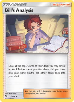 Bill’s Analysis - pokemon TCG Card