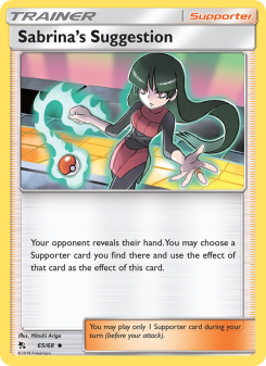 Sabrina’s Suggestion - pokemon TCG Card