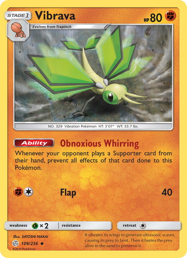Vibrava - Pokémon TCG Card