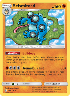 Seismitoad - pokemon TCG Card