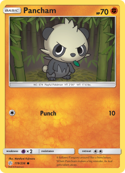 Pancham - pokemon TCG Card