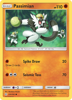 Passimian - pokemon TCG Card