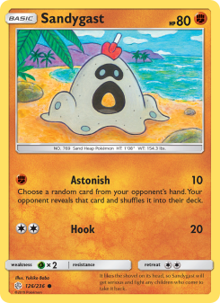 Sandygast - pokemon TCG Card