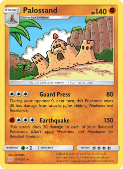 Palossand - pokemon TCG Card