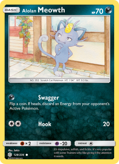 Alolan Meowth - pokemon TCG Card