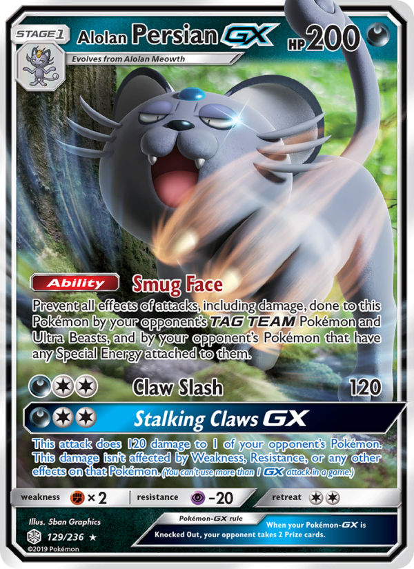 Alolan Persian GX - Pokémon TCG Card
