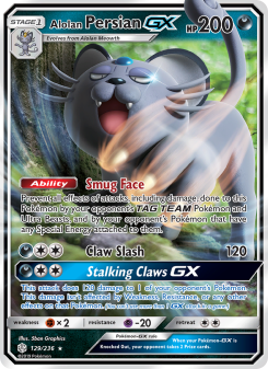 Alolan Persian GX - pokemon TCG Card