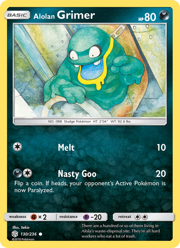 Alolan Grimer - Pokémon TCG Card