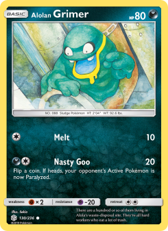 Alolan Grimer - pokemon TCG Card
